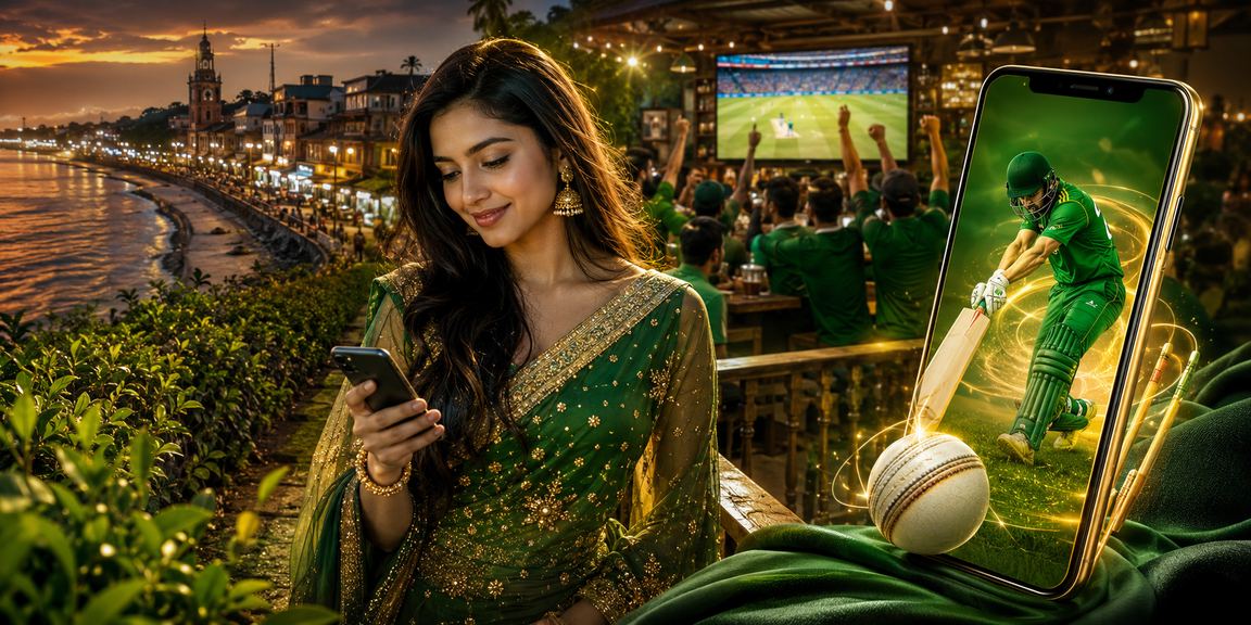 ময়মনসিংহের চা বাগানে মোবাইলে ক্রিকেট বেটিং উপভোগ করছেন একজন বাংলাদেশি